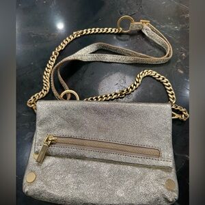 Hammett VIP Small Crossbody Metallic Gold Bag